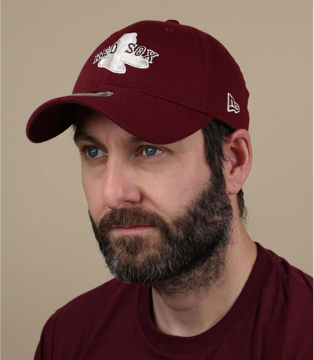 Cap Red Sox bordeaux MLB 940 Boston burgundy Cap Red Sox bordeaux MLB 940 Boston burgundy
